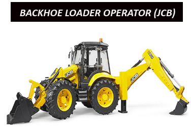 4)BACKHOE LOADERJCB