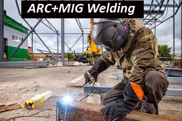 9)ARC+MIG Welding